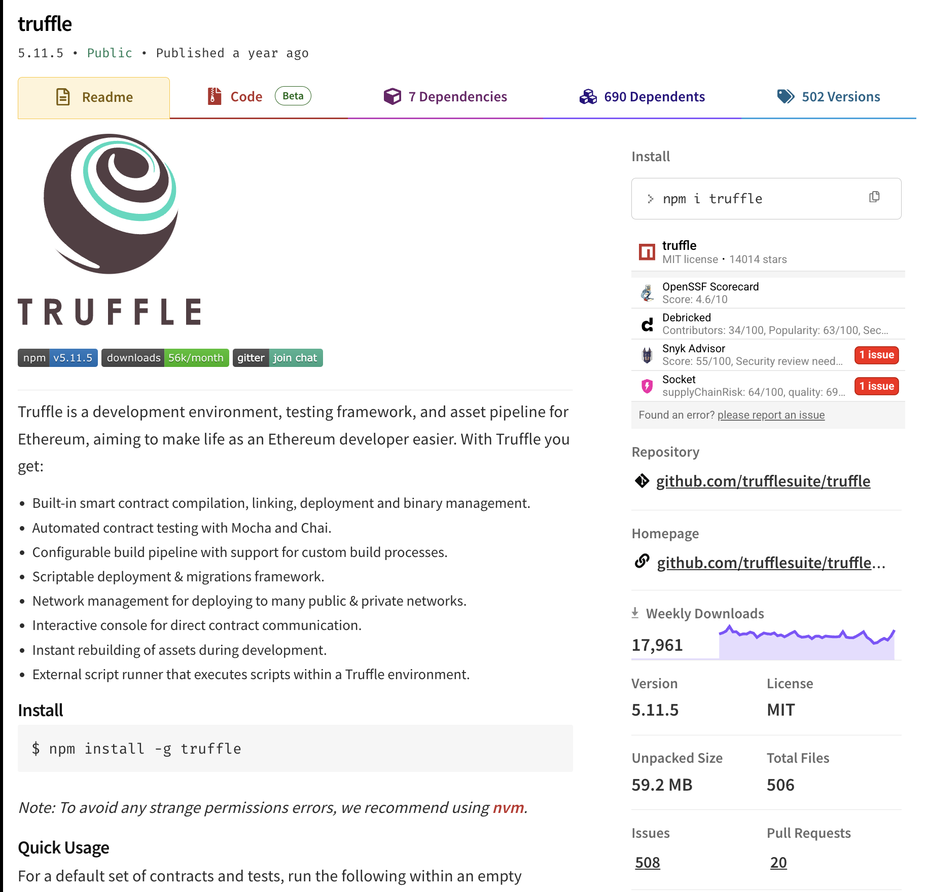 legitmate-truffle-npm-package